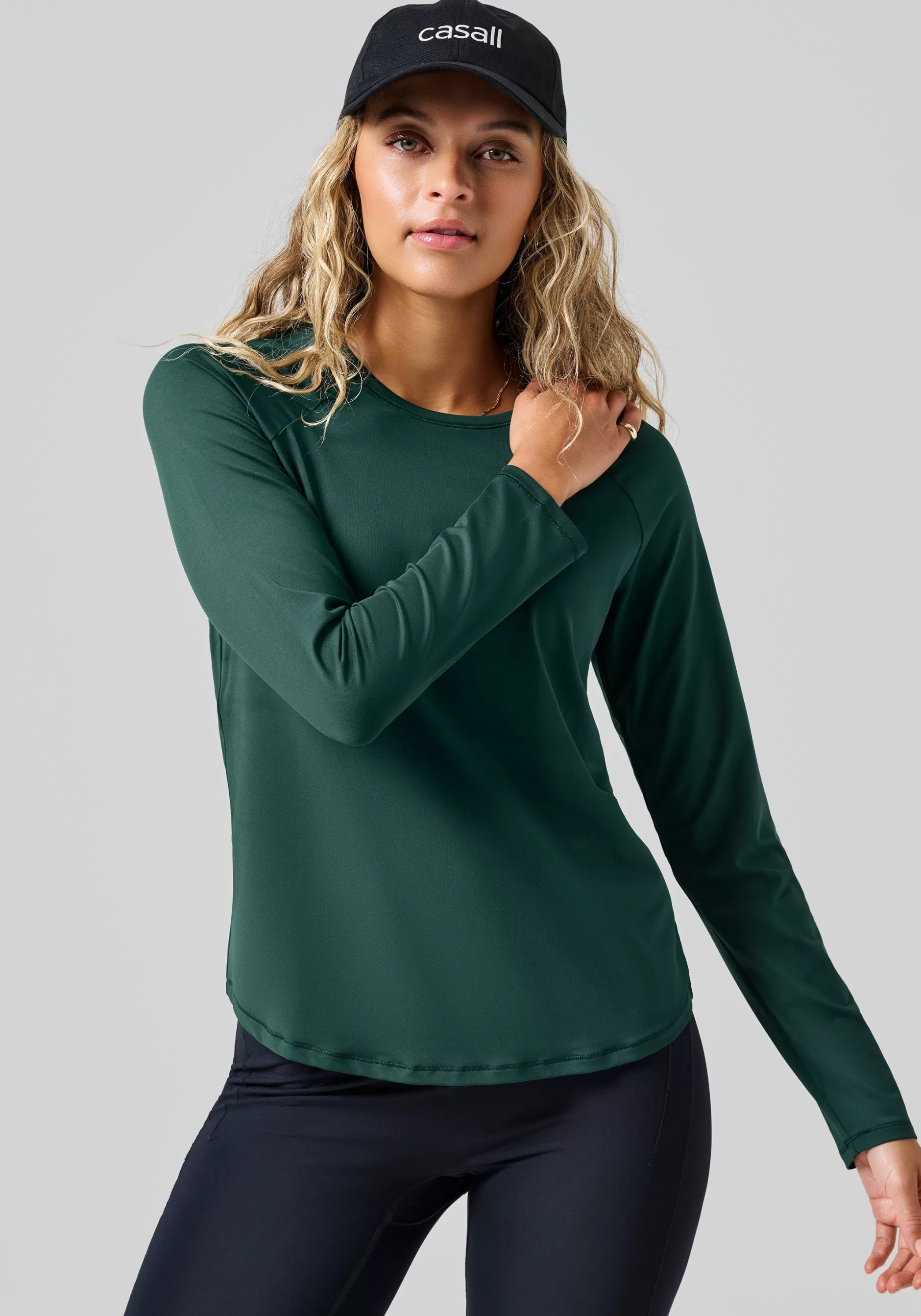 New Casall Essential Long Sleeve - Dark Pine