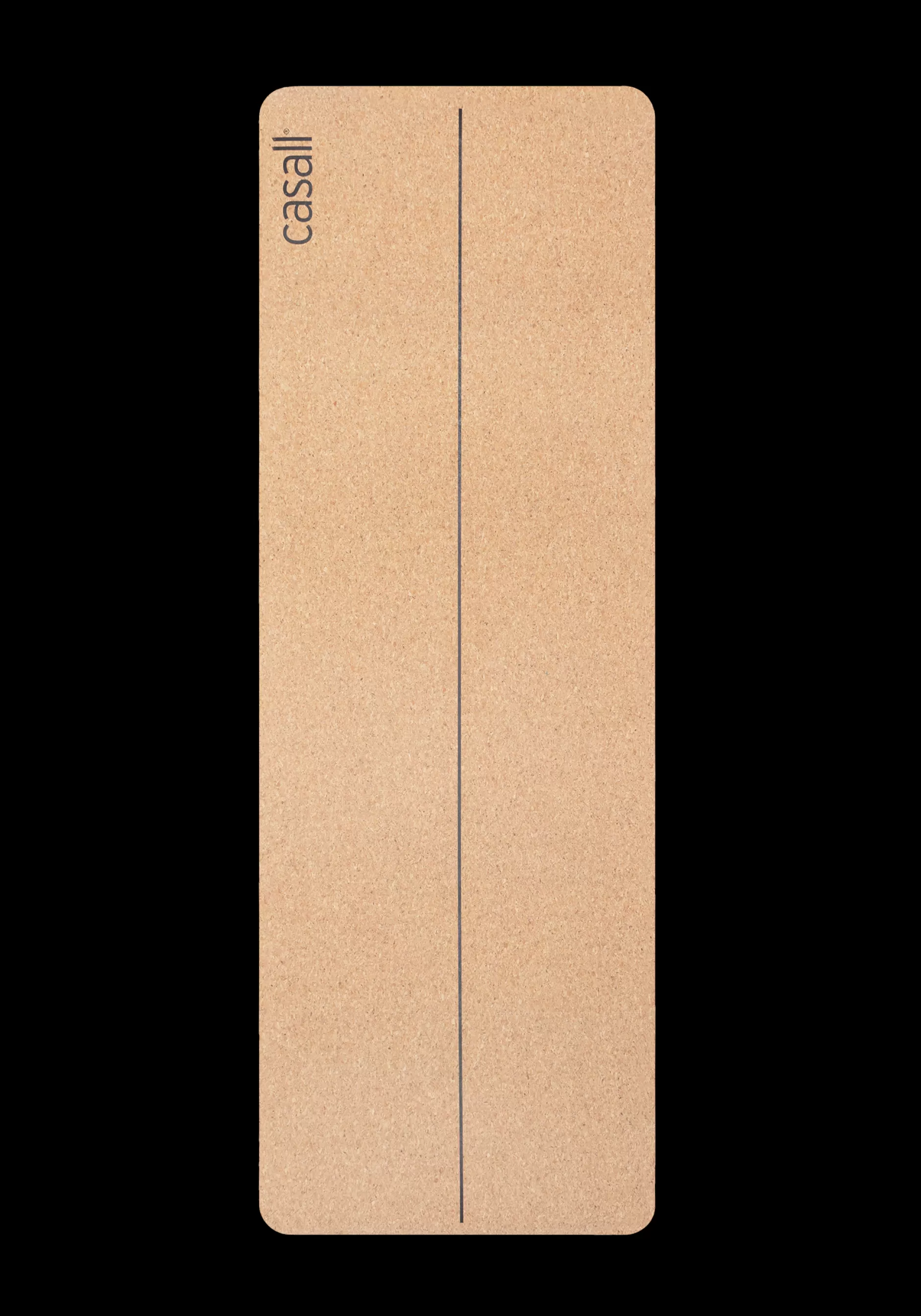 Discount Casall Yoga Mat Natural Cork 5mm - Natural cork/black