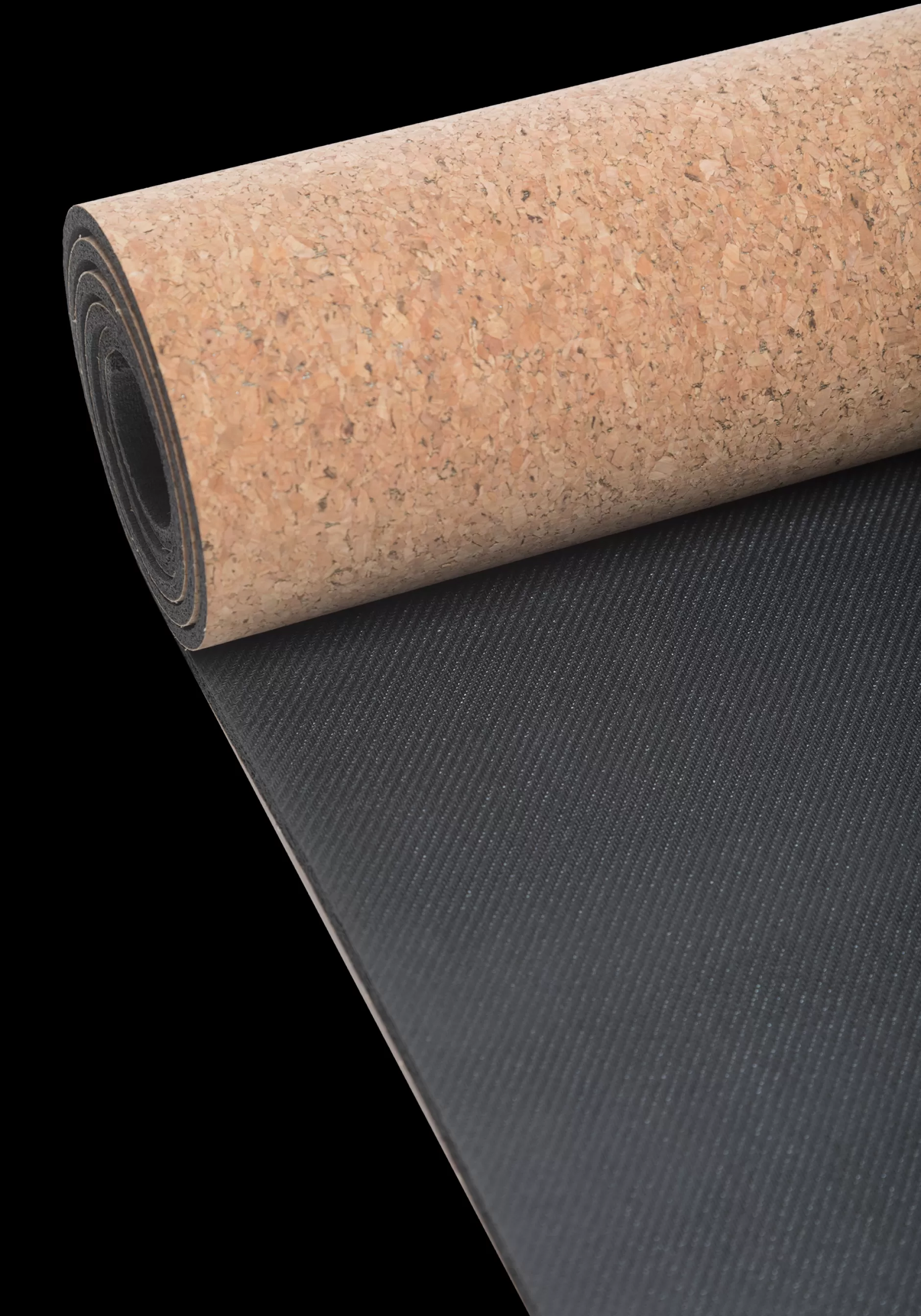 Discount Casall Yoga Mat Natural Cork 5mm - Natural cork/black